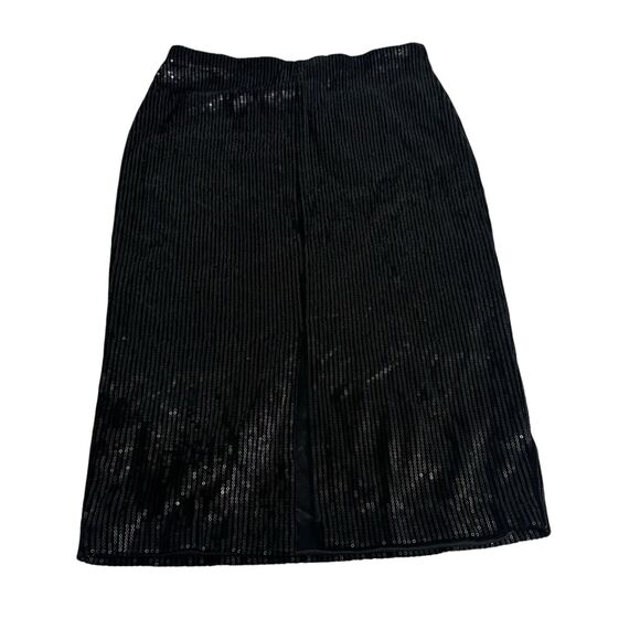 everleigh black sequin midi pencil skirt Size M - Picture 6 of 12